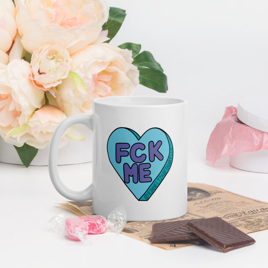 Fck Me Candy Heart Mug