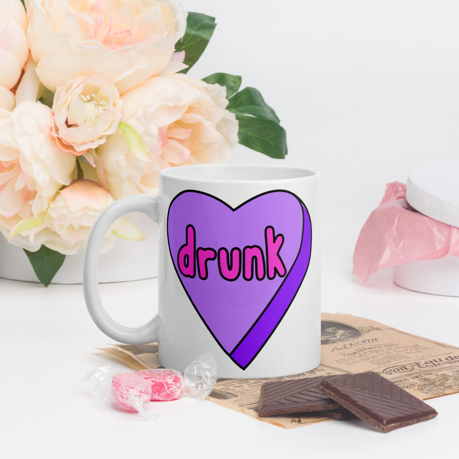 Drunk Candy Heart Mug