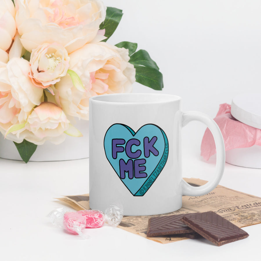 Fck Me Candy Heart Mug