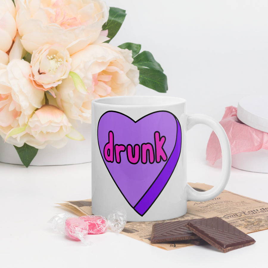 Drunk Candy Heart Mug