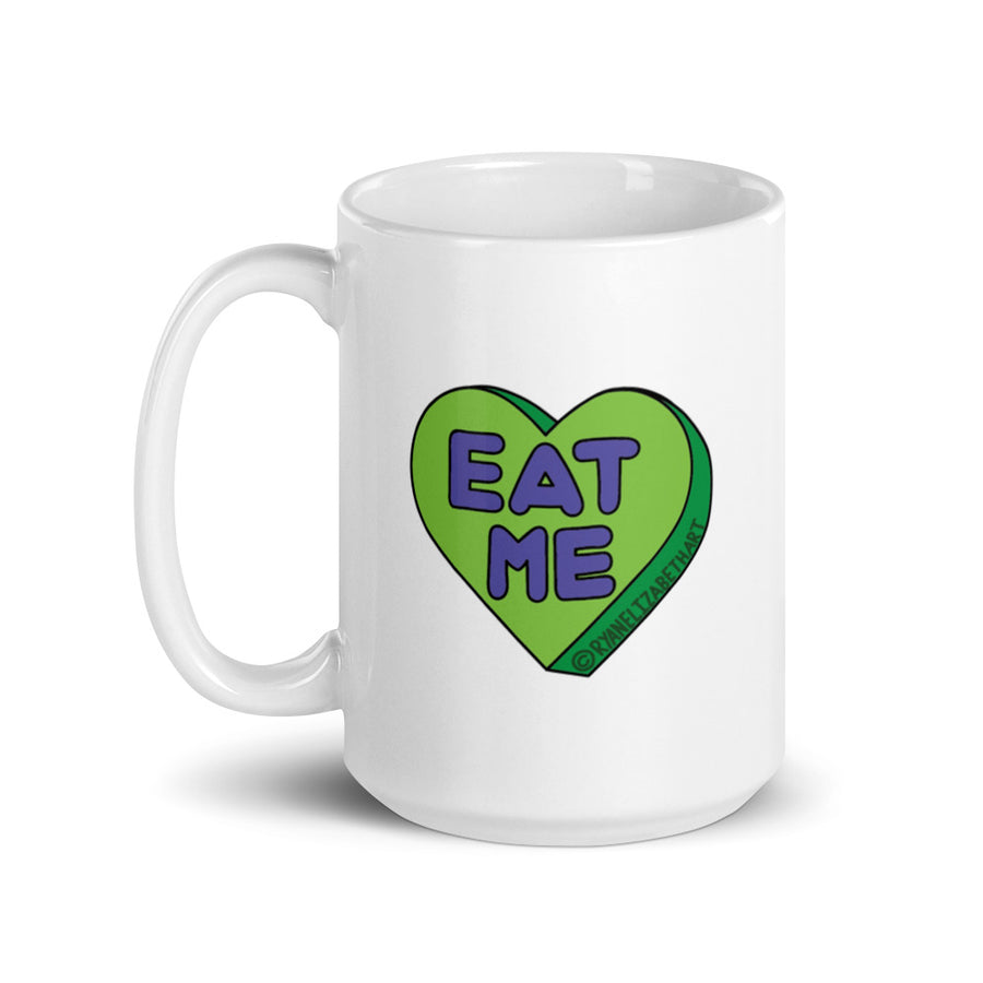 Eat Me Candy Heart Mug