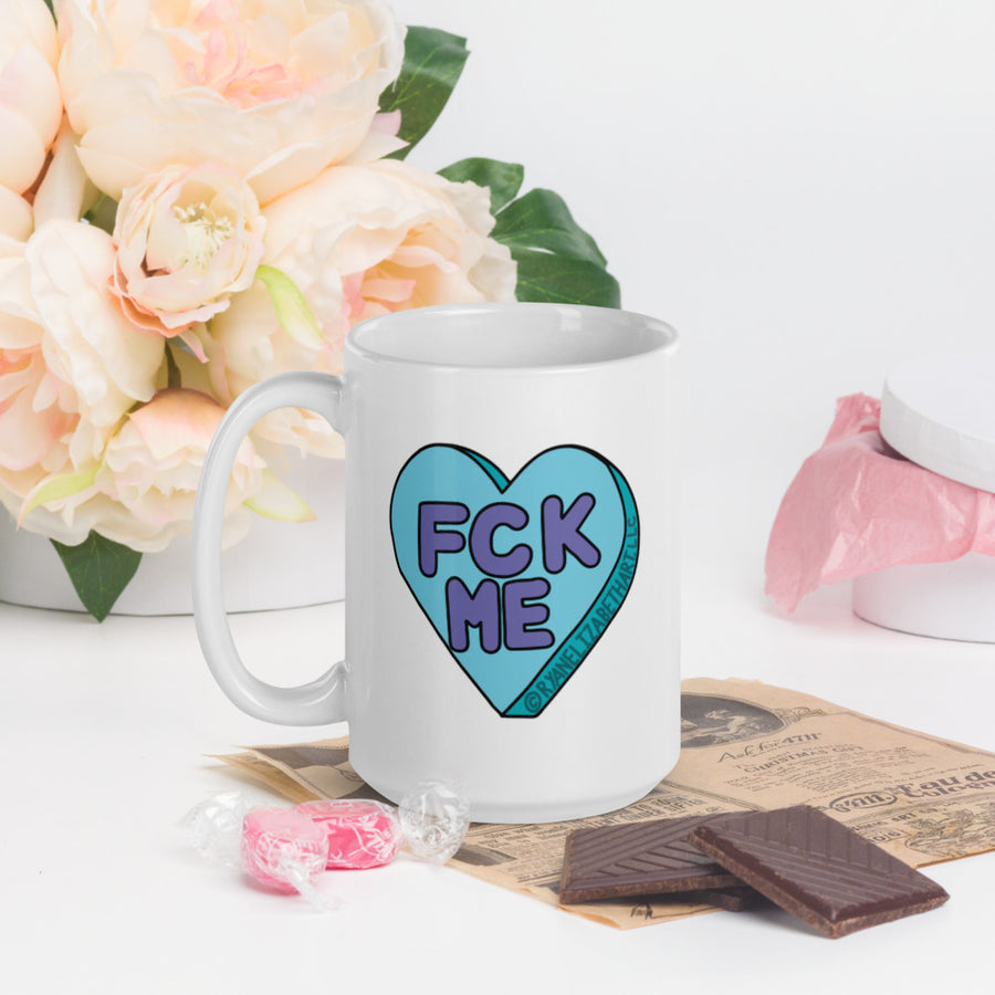 Fck Me Candy Heart Mug