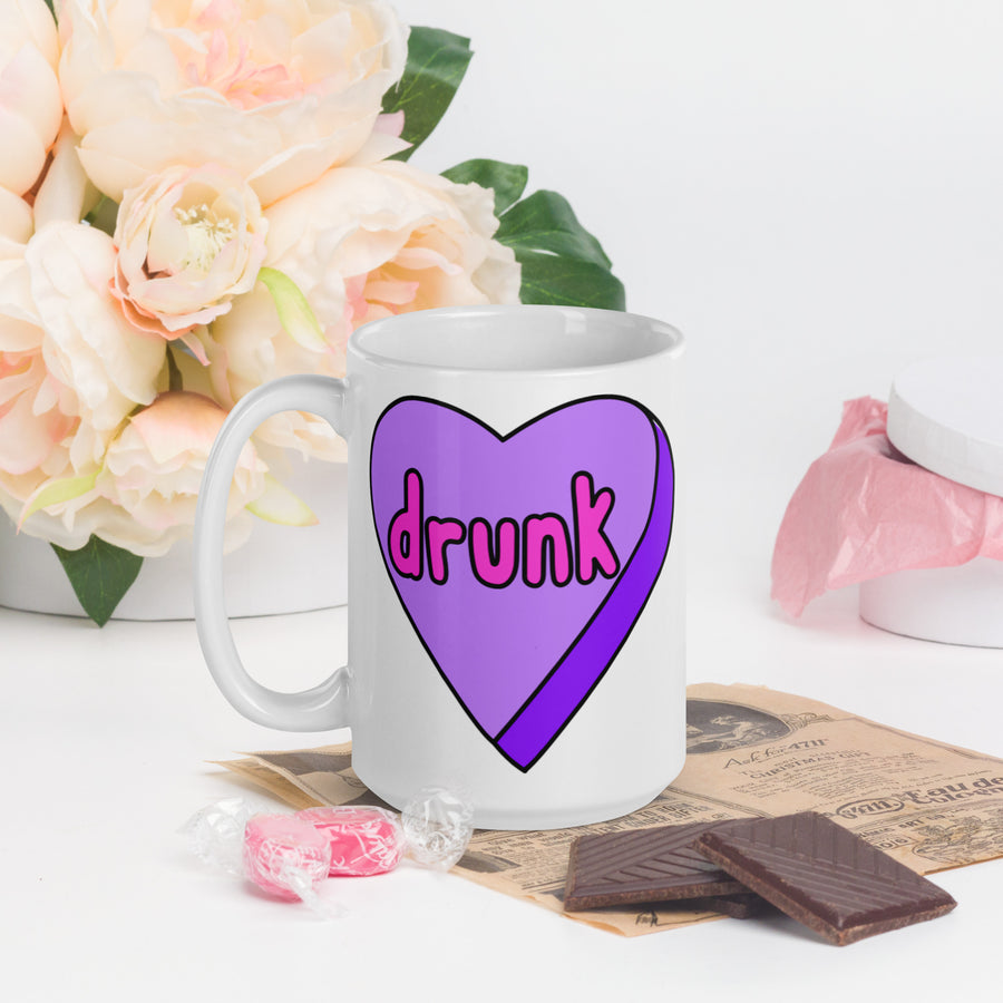 Drunk Candy Heart Mug