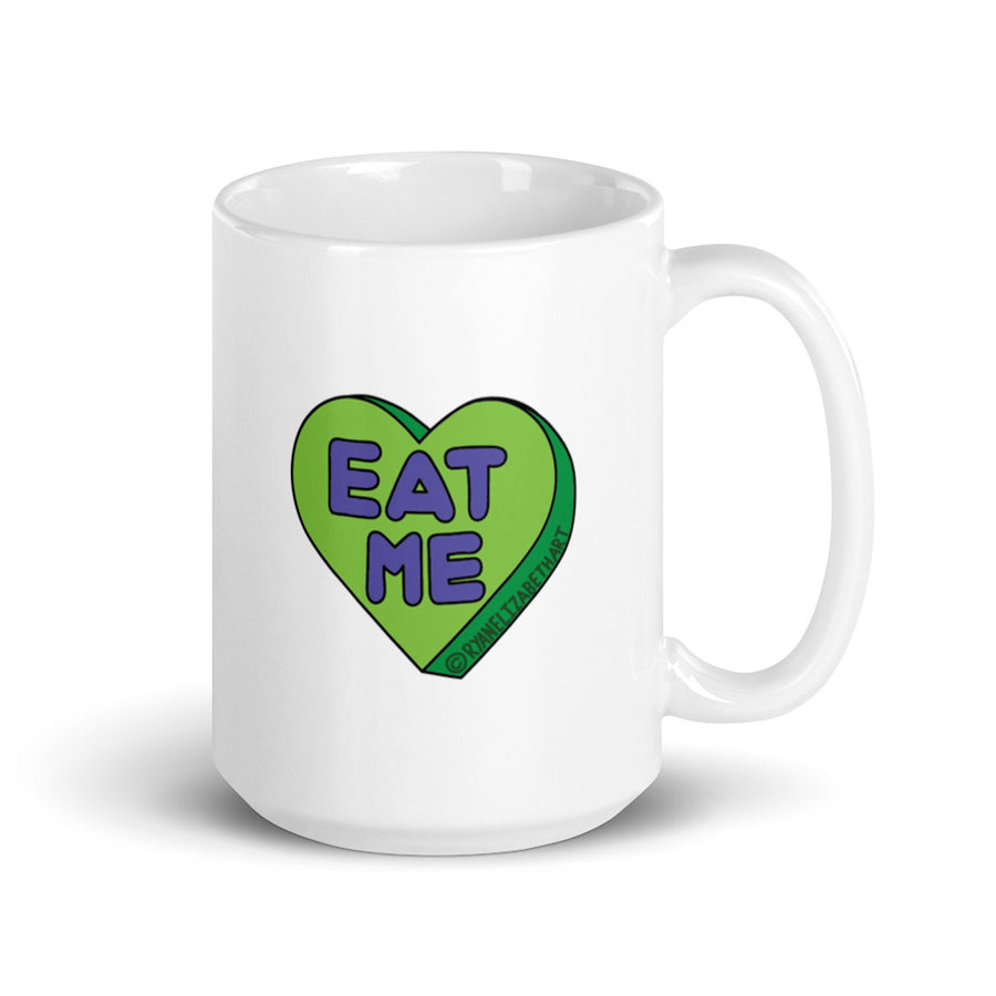 Eat Me Candy Heart Mug