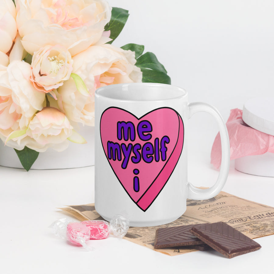 Me Myself & I Candy Heart Mug