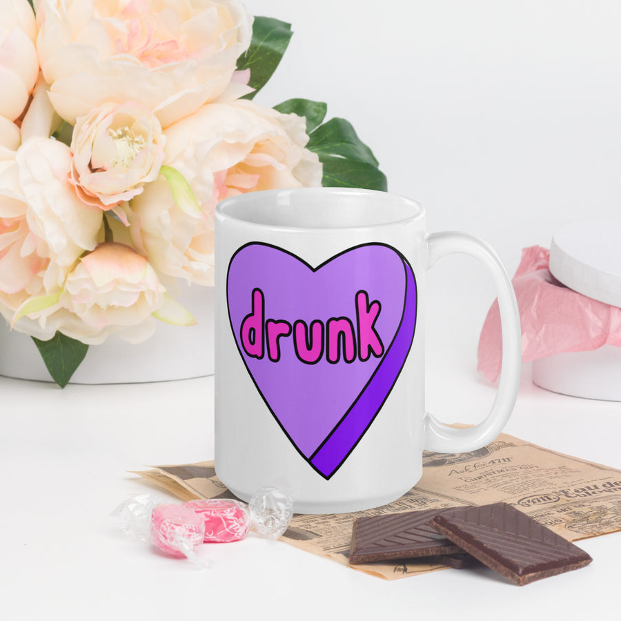 Drunk Candy Heart Mug